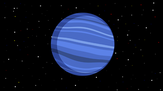 The planet Neptune