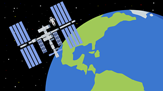 The ISS lies almost 250 miles above the Earth