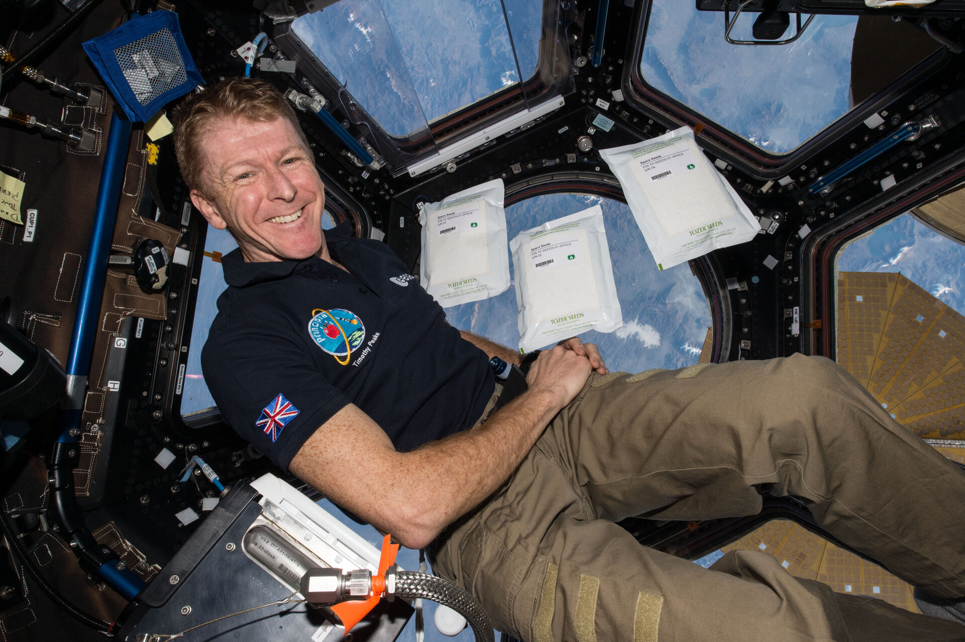 Tim Peake spent six months on the International Space Station (ISS)