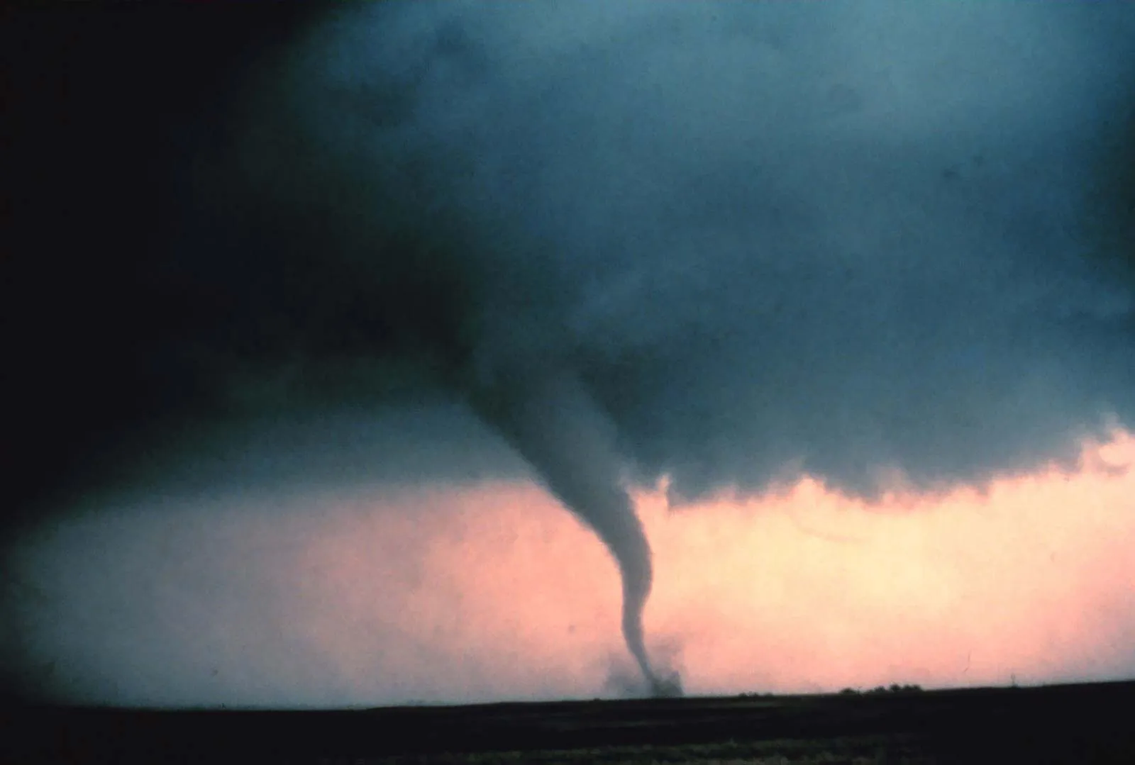 A tornado touches down in the U.S. state of Oklahoma.