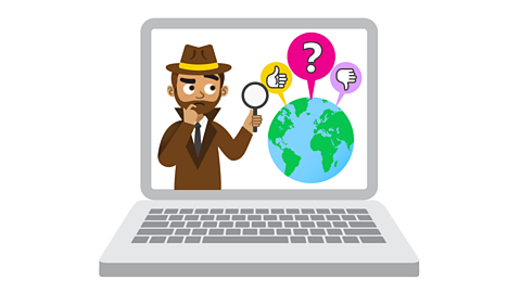 Is information on the web always reliable?