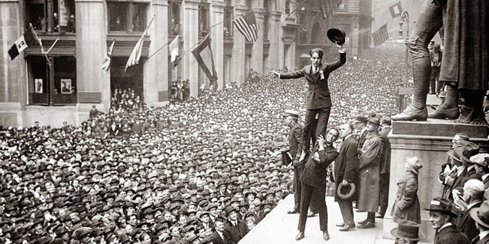 What did men do on the home front in World War One?
