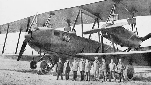 Pilots flew in aircraft made of wood, wire and cloth