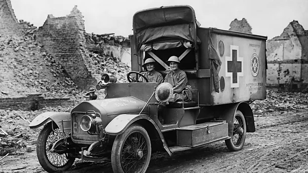 Women worked as drivers for the First Aid Nursing Yeomanry