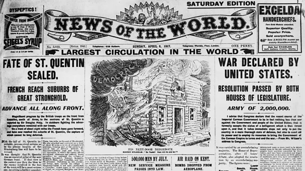 Newspapers carried a list of officers and men killed in battle